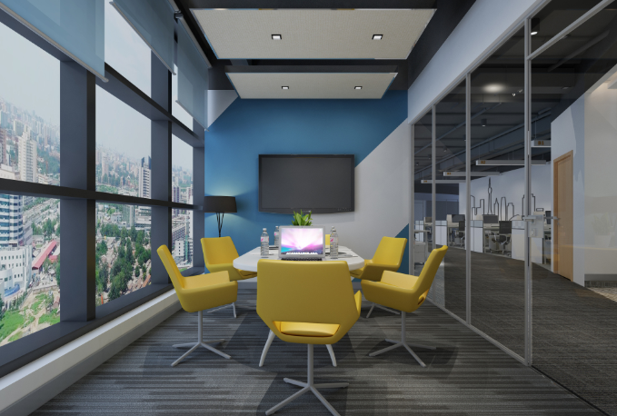 辦公室設(shè)計裝修:黃色椅子在會議室中的運用 辦公室設(shè)計裝修:黃色椅子在會議室中的運用