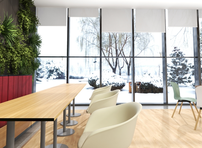 辦公室裝修設(shè)計(jì)：米色桌子，顏值與實(shí)用并存！