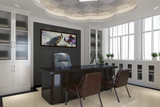 上海辦公室裝修設計：木質(zhì)屏風巧擺放，營造溫馨高效工作空間